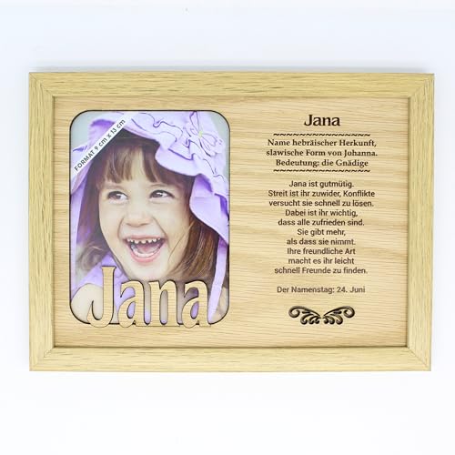 power gift JANA - Bilderrahmen Holz. Deko Bild mit Rahmen. Fotorahmen stehend und hängend - Für dein Zuhause Picture Frame. Fotografie, Rahmen. Foto. Geschenk - Passt zu jedem Anlass. von power gift