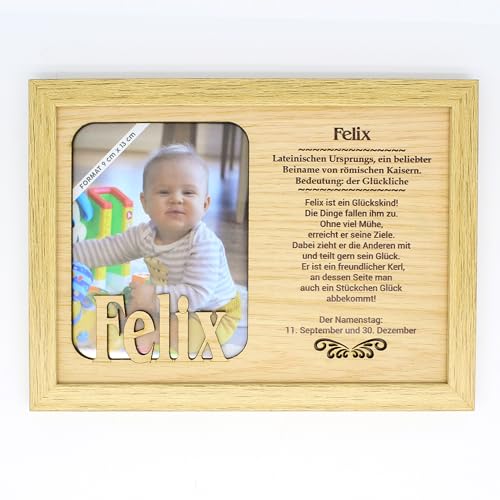 FELIX - Bilderrahmen Holz. Deko Bilder mit Rahmen. Fotorahmen stehend und hängend - Für dein Zuhause Picture Frame Deko Fotografie Foto Bild Porträt Portrait von power gift