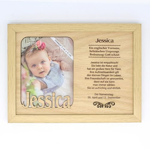 power gift JESSICA - Bilderrahmen Holz, Deko Rahmen - Für dein Zuhause. Fotorahmen zum Aufstellen und Aufhängen. Geschenk für jeden Anlass. von power gift