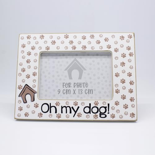 power gift OH MY DOG - Rahmen für Hundenfoto mit Text. Fotografie, Fotorahmen aus Holz zum Aufstellen oder Aufhängen. Lustiger Bilderrahmen. Passend für alle Hunderassen. von power gift