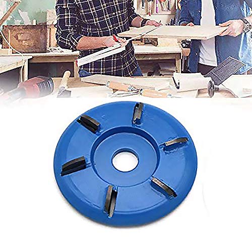 Holzschnitzscheibe Powertool Power Grinder Kettenscheibe Drehhobel Frässchneider mit 90 mm Durchmesser und 16 mm Bohrung für Winkelschleifer (Arc 6 Zähne) von power tool