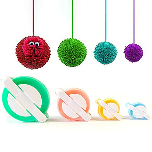 Pom Pom Maker POWERTOOL 4 Größen Fluff Ball Weaver Kunststoff wiederverwendbar Pompon Maker Craft Bobble Tool Sets für DIY Stricken Basteln Pom Pom Maker POWERTOOL 4 Größen Fluff Ball Weaver Kunststoff wiederverwendbar Pompon Maker Craft Bobble Tool Sets für DIY Stricken Basteln von power tool