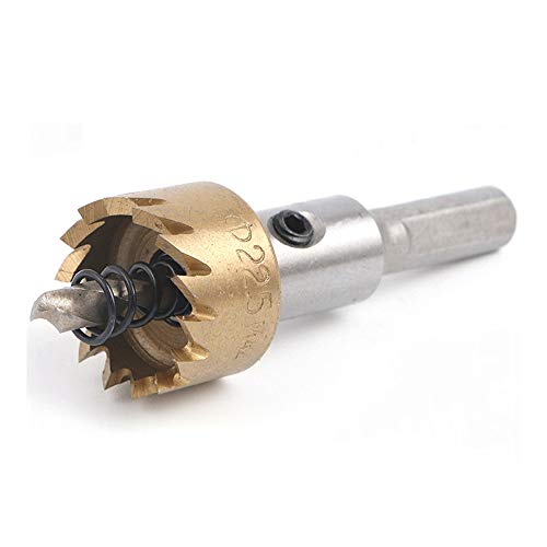 Powertool Hochgeschwindigkeitsstahl-Lochöffner, Lochsägenschneider, Hochgeschwindigkeitsstahl, Lochsäge mit Kernbohrer für Aluminiumlegierung (17,5 mm) von power tool