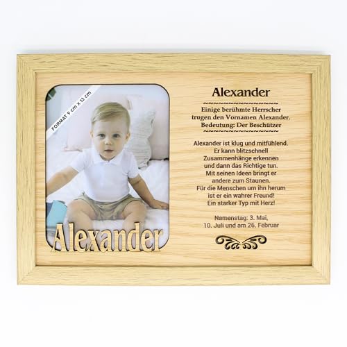 power gift ALEXANDER - Bilderrahmen Holz. Fotorahmen stehend oder hängend - Portraitrahmen. Für dein Zuhause. Deko Wohnzimmer. von power gift