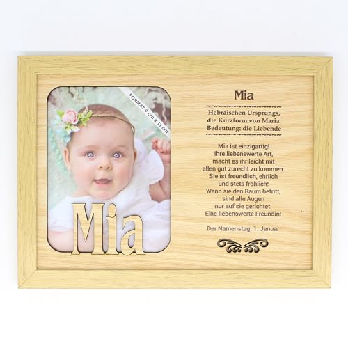 power gift MIA - Bilderrahmen Holz, Deko Bilder mit Rahmen, Fotorahmen stehend und hängend - Für dein Zuhause Picture Frame Deko Wohnzimmer von power gift