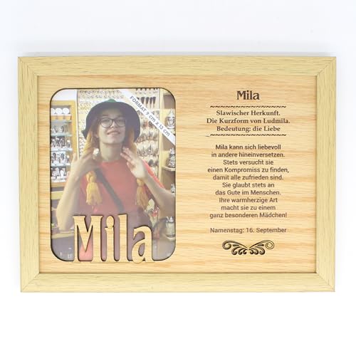 power gift MILA - Bilderrahmen Holz. Deko Bilder Mit Rahmen. Fotorahmen - Für dein Zuhause/Picture Frame/Deko Wohnzimmer. Tolles Geschenk für jeden Anlass. von power gift