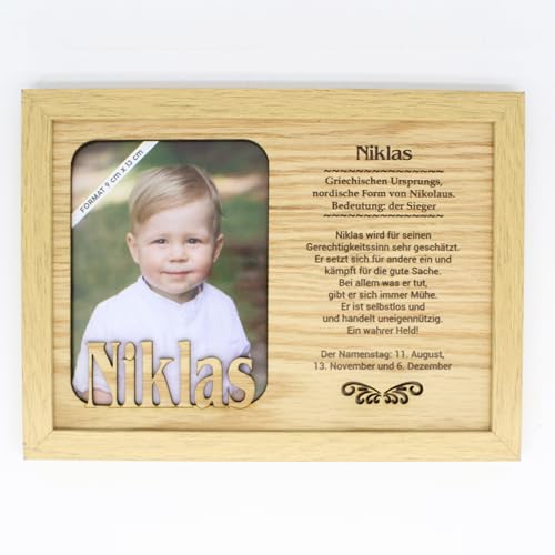 power gift NIKLAS - Bilderrahmen Holz, Deko Bilder mit Rahmen, Fotorahmen stehend und hängend - Für dein Zuhause Picture Frame Deko Wohnzimmer von power gift