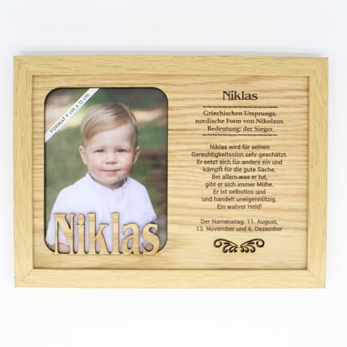 power gift NIKLAS - Bilderrahmen Holz, Deko Bilder mit Rahmen, Fotorahmen stehend und hängend - Für dein Zuhause Picture Frame Deko Wohnzimmer. Fotografie, Rahmen. Foto. Passt zu jeder Gelegenheit. von power gift