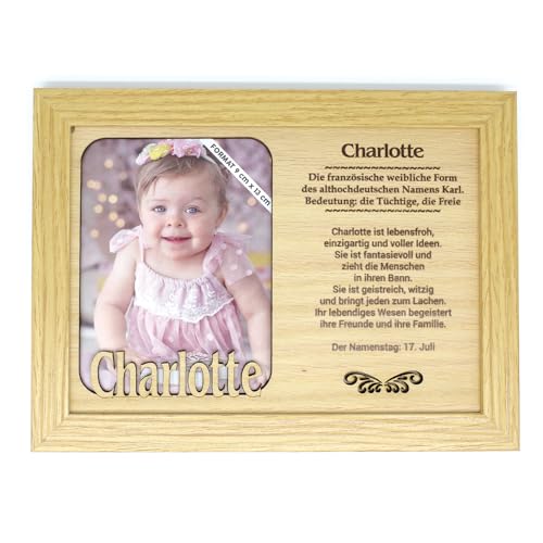 CHARLOTTE - Bilderrahmen Holz, Deko Bilder mit Rahmen, Fotorahmen stehend und hängend - Für dein Zuhause Picture Frame Deko Wohnzimmer Fotografie Foto Bild Porträt Portrait von power gift