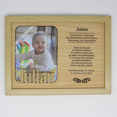 JULIAN - Bilderrahmen Holz, Deko Bilder mit Rahmen, Fotorahmen stehend und hängend - Für dein Zuhause Picture Frame Deko Schlafzimmer Fotografie Foto Bild Porträt Portrait. von power gift