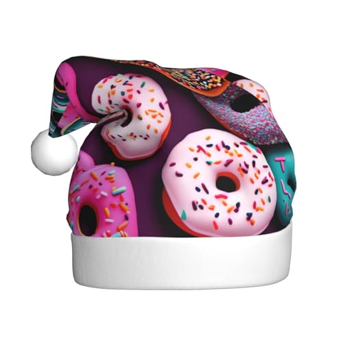 ppynte Donut Plüsch-Weihnachtsmannmütze, bequeme Weihnachtsmütze, passend für Weihnachten, Neujahr, Party, Kopfbedeckung, 1 Stück ppynte Donut Plüsch-Weihnachtsmannmütze, bequeme Weihnachtsmütze, passend für Weihnachten, Neujahr, Party, Kopfbedeckung, 1 Stück von ppynte