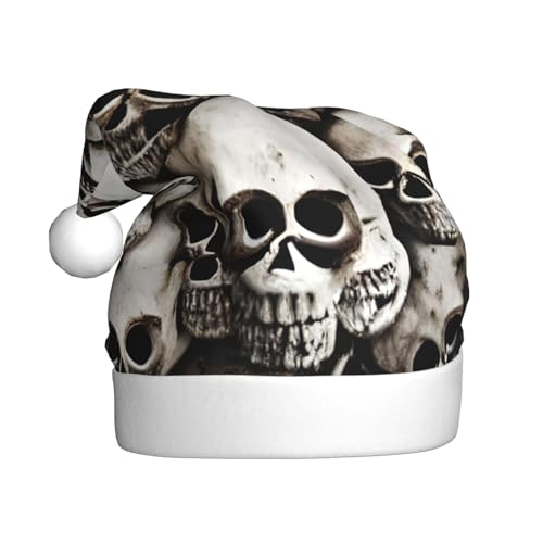 ppynte Mexikanischer Totenkopf, Plüsch-Weihnachtsmannmütze, bequeme Weihnachtsmütze, passend für Weihnachten, Neujahr, Party, Kopfbedeckung, 1 Stück ppynte Mexikanischer Totenkopf, Plüsch-Weihnachtsmannmütze, bequeme Weihnachtsmütze, passend für Weihnachten, Neujahr, Party, Kopfbedeckung, 1 Stück von ppynte