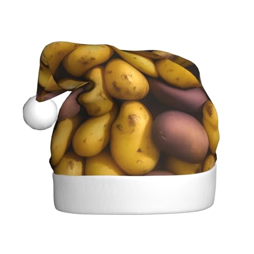 ppynte Viele Kartoffeln, Plüsch-Weihnachtsmannmütze, bequeme Weihnachtsmütze, passend für Weihnachten, Neujahr, Party, Kopfbedeckung, 1 Packung ppynte Viele Kartoffeln, Plüsch-Weihnachtsmannmütze, bequeme Weihnachtsmütze, passend für Weihnachten, Neujahr, Party, Kopfbedeckung, 1 Packung von ppynte