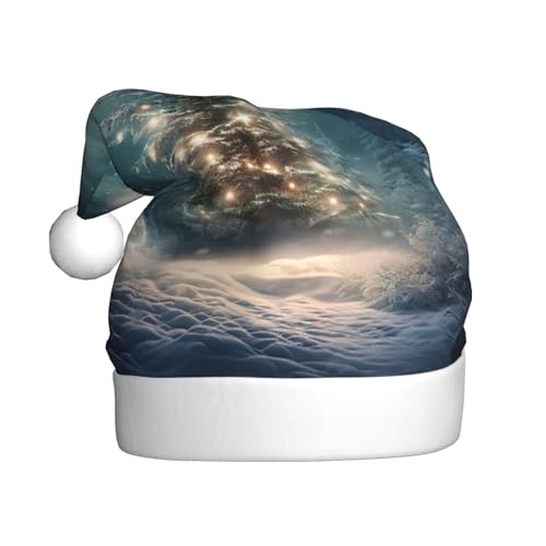 ppynte Weihnachtsbaum-Schnee, Plüsch-Weihnachtsmannmütze, bequeme Weihnachtsmütze, passend für Weihnachten, Neujahr, Party, Kopfbedeckung, 1 Stück ppynte Weihnachtsbaum-Schnee, Plüsch-Weihnachtsmannmütze, bequeme Weihnachtsmütze, passend für Weihnachten, Neujahr, Party, Kopfbedeckung, 1 Stück von ppynte