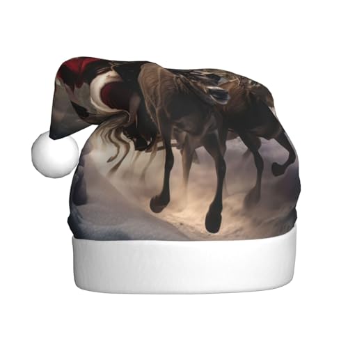 ppynte Weihnachtsmütze aus Plüsch, Weihnachtsmannmütze, bequem, passend für Weihnachten, Neujahr, Party, Kopfbedeckung, 1 Stück ppynte Weihnachtsmütze aus Plüsch, Weihnachtsmannmütze, bequem, passend für Weihnachten, Neujahr, Party, Kopfbedeckung, 1 Stück von ppynte