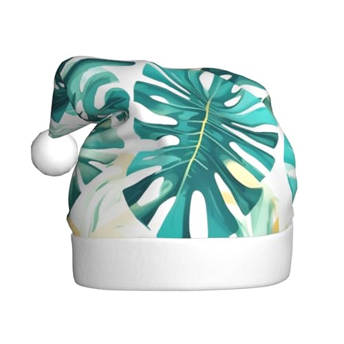 ppynte Weihnachtsmütze mit tropischem Strandpflanzen-Thema, 1 Stück, Plüsch, Weihnachtsmannmütze, bequeme Weihnachtsmütze, passend für Weihnachten, Neujahr, Party, Kopfbedeckung ppynte Weihnachtsmütze mit tropischem Strandpflanzen-Thema, 1 Stück, Plüsch, Weihnachtsmannmütze, bequeme Weihnachtsmütze, passend für Weihnachten, Neujahr, Party, Kopfbedeckung von ppynte