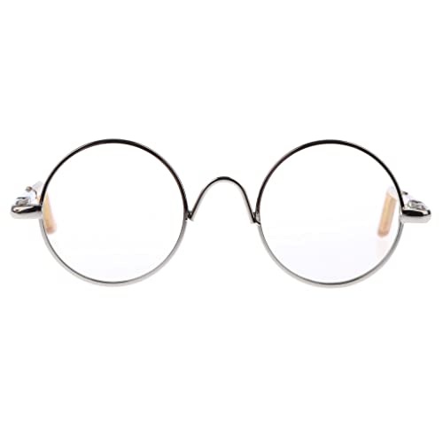 predolo 1/6 Paar Rahmen Klare Linse Brille Brillen für 12 '' Blythe Puppen, Gold von predolo