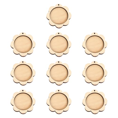 predolo 10 Stück Mini Stickerei Hoop für DIY Nähprojekte Holzrahmen, Blütenform predolo 10 Stück Mini Stickerei Hoop für DIY Nähprojekte Holzrahmen, Blütenform von predolo
