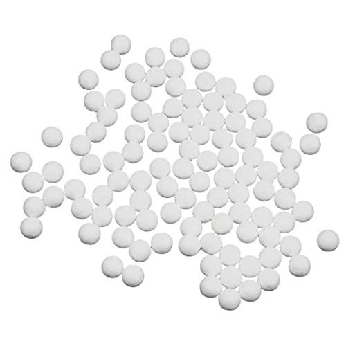 predolo 100 Stücke Styroporkugeln für Bastelprojekte, Weiß, 10mm von predolo