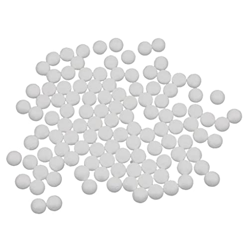 predolo 100 Stücke Styroporkugeln für Bastelprojekte, Weiß, 15mm von predolo