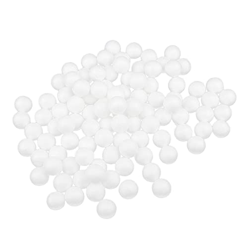predolo 100 Stücke Styroporkugeln für Bastelprojekte, Weiß, 27mm predolo 100 Stücke Styroporkugeln für Bastelprojekte, Weiß, 27mm von predolo