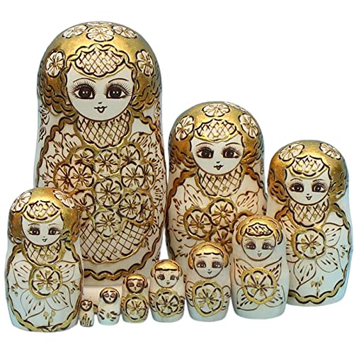 predolo 10er Set Holzfiguren für die Dekoration zu Hause - Traditionelles Handwerk von predolo