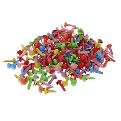predolo 200 Stücke Rundkopfklammern für Papierarbeiten und DIY, Mehrfarbig, 4,5 mm predolo 200 Stücke Rundkopfklammern für Papierarbeiten und DIY, Mehrfarbig, 4,5 mm von predolo