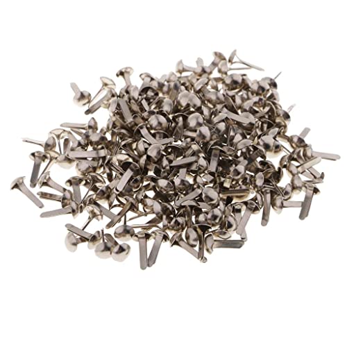 predolo 200 Stücke Rundkopfklammern für Papierarbeiten und DIY, Silber, 4,5 mm predolo 200 Stücke Rundkopfklammern für Papierarbeiten und DIY, Silber, 4,5 mm von predolo