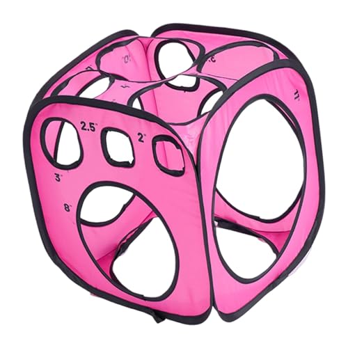 predolo Balloon Sizer Box Cube Praktische Ballongrößenmessung Faltbarer Ballon Messwürfel Robuster Oxford Stoff für Ballonsäulen Girlanden Hochzeitsfeiern, Rosa von predolo