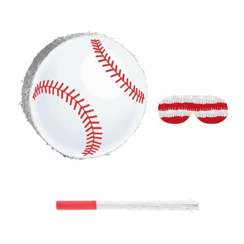 predolo Baseball Pinata Set mit Papier Konfetti Kindergeburtstag Sportball Dekoration Robustes Material für Jungen Geburtstag Mottoparty predolo Baseball Pinata Set mit Papier Konfetti Kindergeburtstag Sportball Dekoration Robustes Material für Jungen Geburtstag Mottoparty von predolo