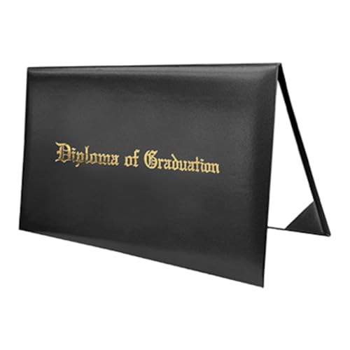 predolo Bedruckte Diplomhülle für Zeugnisse Urkundenhülle Kunstleder zur Präsentation, Schwarz predolo Bedruckte Diplomhülle für Zeugnisse Urkundenhülle Kunstleder zur Präsentation, Schwarz von predolo