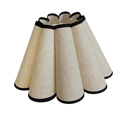 predolo Blütenlampenschirm für Kronleuchter, Tischlampe Ersatz für Zuhause, Schlafzimmer, Restaurant, Beige predolo Blütenlampenschirm für Kronleuchter, Tischlampe Ersatz für Zuhause, Schlafzimmer, Restaurant, Beige von predolo