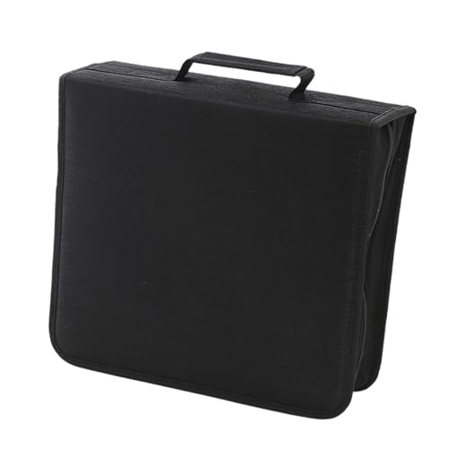 predolo DVD-Hülle, CD-Hülle, Aufbewahrung, 256 GB Kapazität, staubdichte Tragehüllen, elegant, mit Reißverschluss, Disc-Aufbewahrungsmappe für Home Office, Schwarz predolo DVD-Hülle, CD-Hülle, Aufbewahrung, 256 GB Kapazität, staubdichte Tragehüllen, elegant, mit Reißverschluss, Disc-Aufbewahrungsmappe für Home Office, Schwarz von predolo