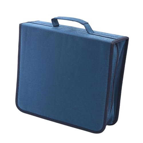 predolo DVD-Hülle, CD-Hülle, Aufbewahrung, 256 GB Kapazität, staubdichte Tragehüllen, elegant, mit Reißverschluss, Disc-Aufbewahrungsmappe für Home Office, Tiefes Blau predolo DVD-Hülle, CD-Hülle, Aufbewahrung, 256 GB Kapazität, staubdichte Tragehüllen, elegant, mit Reißverschluss, Disc-Aufbewahrungsmappe für Home Office, Tiefes Blau von predolo
