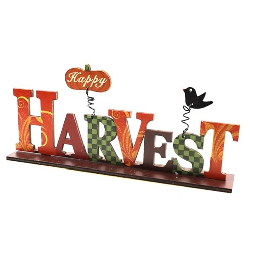 predolo Dekorative Buchstabentafel, Herbstdekorationen, Rustikales Schreibtischschild, Thanksgiving Ernte Ornament für Bücherregal, Schrank, Party, Style H predolo Dekorative Buchstabentafel, Herbstdekorationen, Rustikales Schreibtischschild, Thanksgiving Ernte Ornament für Bücherregal, Schrank, Party, Style H von predolo