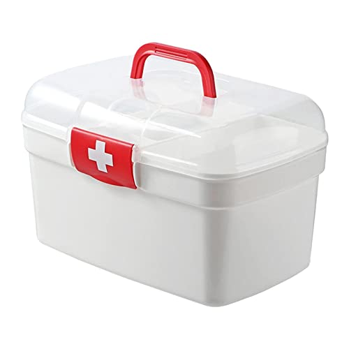 predolo Erste-Hilfe- Box Abnehmbares Tablett Mehrzweck-Aufbewahrungsbox für den Haushalt Großraumbehälter für kosmetisches Nähen predolo Erste-Hilfe- Box Abnehmbares Tablett Mehrzweck-Aufbewahrungsbox für den Haushalt Großraumbehälter für kosmetisches Nähen von predolo