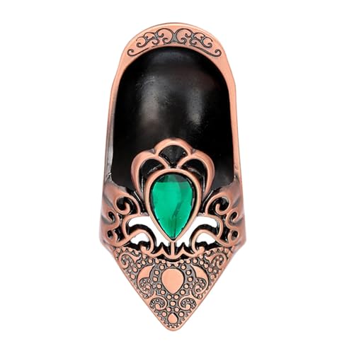 predolo Fingerhut Fingerschutz, Fingerspitzen Metall Fingerhutring für Handarbeiten, Handstickerei, Rotbronze von predolo