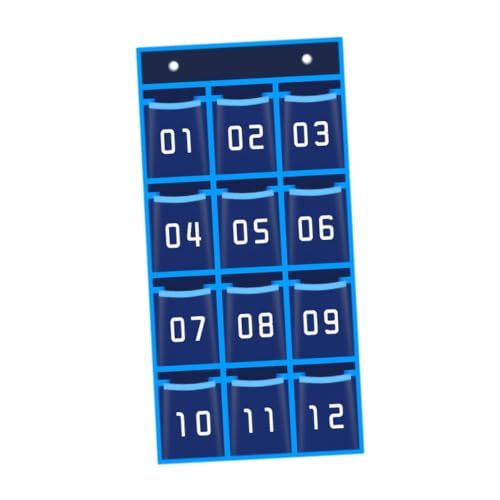 predolo Hängetasche als Nummerierte Tasche Und Wandorganizer für Handys Aufbewahrungssystem aus Langlebigem Vliesstoff mit Haken für Heimbüro Klassenzimmer, 12 Gitter predolo Hängetasche als Nummerierte Tasche Und Wandorganizer für Handys Aufbewahrungssystem aus Langlebigem Vliesstoff mit Haken für Heimbüro Klassenzimmer, 12 Gitter von predolo
