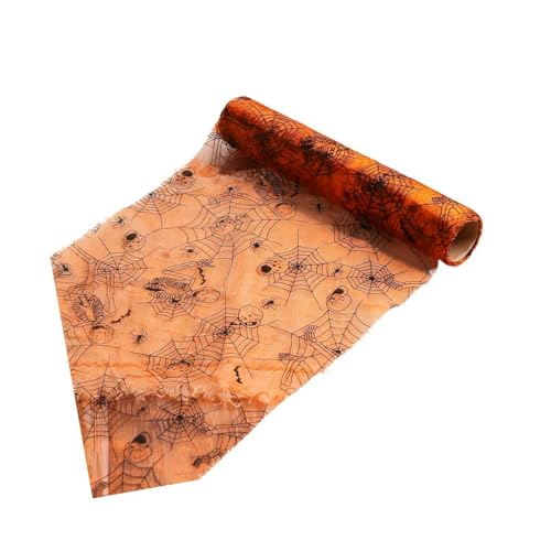 predolo Halloween Tischläufer Handgefertigte Tischdecke Wohnaccessoire Netzmaterial Stickerei Herbstdeko für Küche Esszimmer Wohnzimmer, Schädel predolo Halloween Tischläufer Handgefertigte Tischdecke Wohnaccessoire Netzmaterial Stickerei Herbstdeko für Küche Esszimmer Wohnzimmer, Schädel von predolo