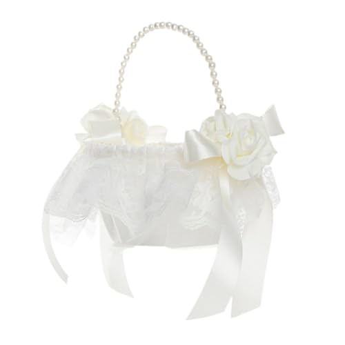 predolo Hochzeitskorb für Blumenmädchen, kleine Aufbewahrungslösung, Brautjungfernbox für Feiern von predolo