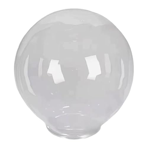 predolo Klare Acrylkugel Lichtabdeckung Als Ersatz für Pfostenlampe. Einfache Installation von Ersatzteilen. Vielseitig mit Standard Montagehals, Durchmesser 20cm von predolo