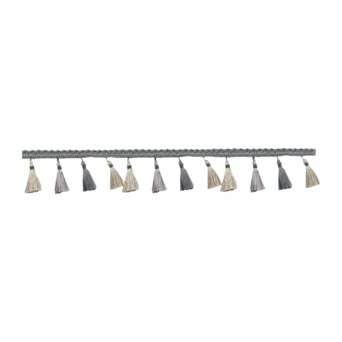 predolo Lange Fransenborte, Quasten Spitzenbesatz, Bastelzubehör, 8,9 cm Breite Polyester Fransen, Polyester Quaste für Kleider, Vorhänge, DIY Bastelarbeiten, Grau predolo Lange Fransenborte, Quasten Spitzenbesatz, Bastelzubehör, 8,9 cm Breite Polyester Fransen, Polyester Quaste für Kleider, Vorhänge, DIY Bastelarbeiten, Grau von predolo