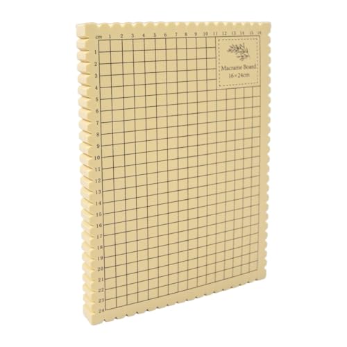 predolo Makramee Brett Zum Sichern von Kreationen, Makramee Knoten Kreationen, Tragbares Geschenk Gitterbrett Armbandprojekt für Strickliebhaber, 16x24cm von predolo