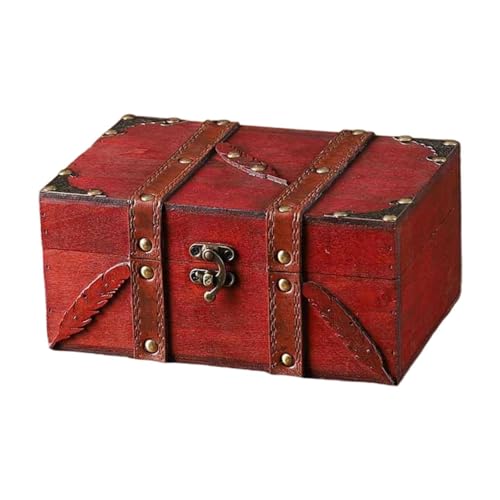 predolo -Schatzkiste, Schmuckschatulle aus, Schmuck-Organizer, Schmucketui für Ohrringe, Rot predolo -Schatzkiste, Schmuckschatulle aus, Schmuck-Organizer, Schmucketui für Ohrringe, Rot von predolo