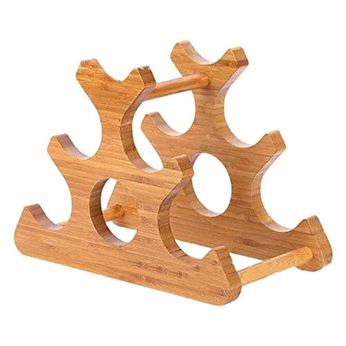 predolo Stilvolles Weinregal, Holz-Organizer, Weinflaschenhalter, Weinflaschenregal, Weinhalter für Speisekammer, Bar, Arbeitsplatte, Dekoration, 6 Flasche predolo Stilvolles Weinregal, Holz-Organizer, Weinflaschenhalter, Weinflaschenregal, Weinhalter für Speisekammer, Bar, Arbeitsplatte, Dekoration, 6 Flasche von predolo
