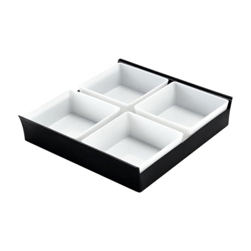 predolo Unterteiltes Snack Serviertablett, Zuckerbehälter, Snackteller, Elegante, Kreative, Multifunktionale Aufbewahrungsbox, Nussbehälter für Bankette, 4 Gitter 19.7 X 19 X 4.2 cm predolo Unterteiltes Snack Serviertablett, Zuckerbehälter, Snackteller, Elegante, Kreative, Multifunktionale Aufbewahrungsbox, Nussbehälter für Bankette, 4 Gitter 19.7 X 19 X 4.2 cm von predolo
