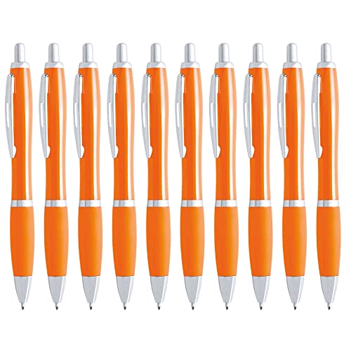 presents & more Kugelschreiber, Orange, 10 Stück (1 Stück) von presents & more