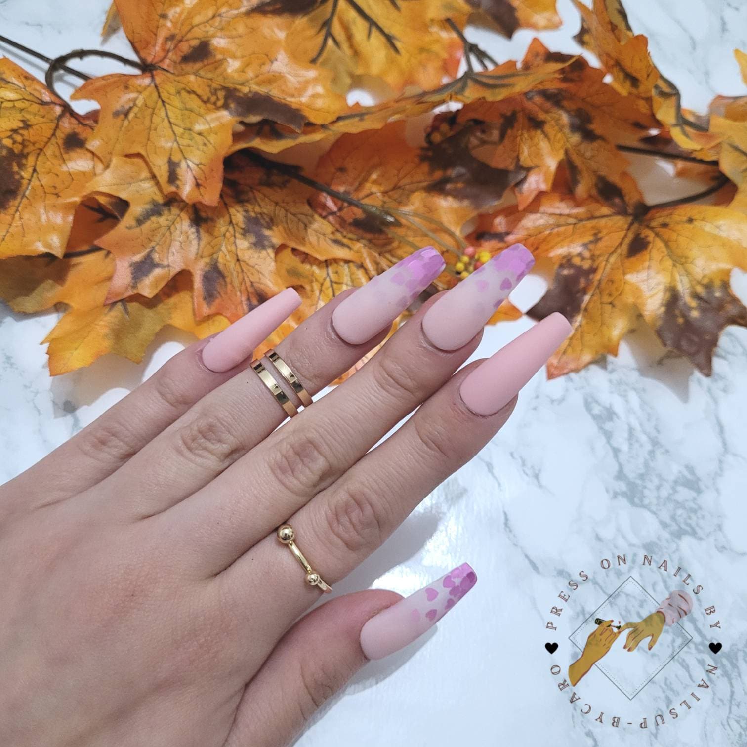 Be My Valentine - Press On Nails Long Ballerina Be My Valentine - Press On Nails Long Ballerina von pressonsbycaro