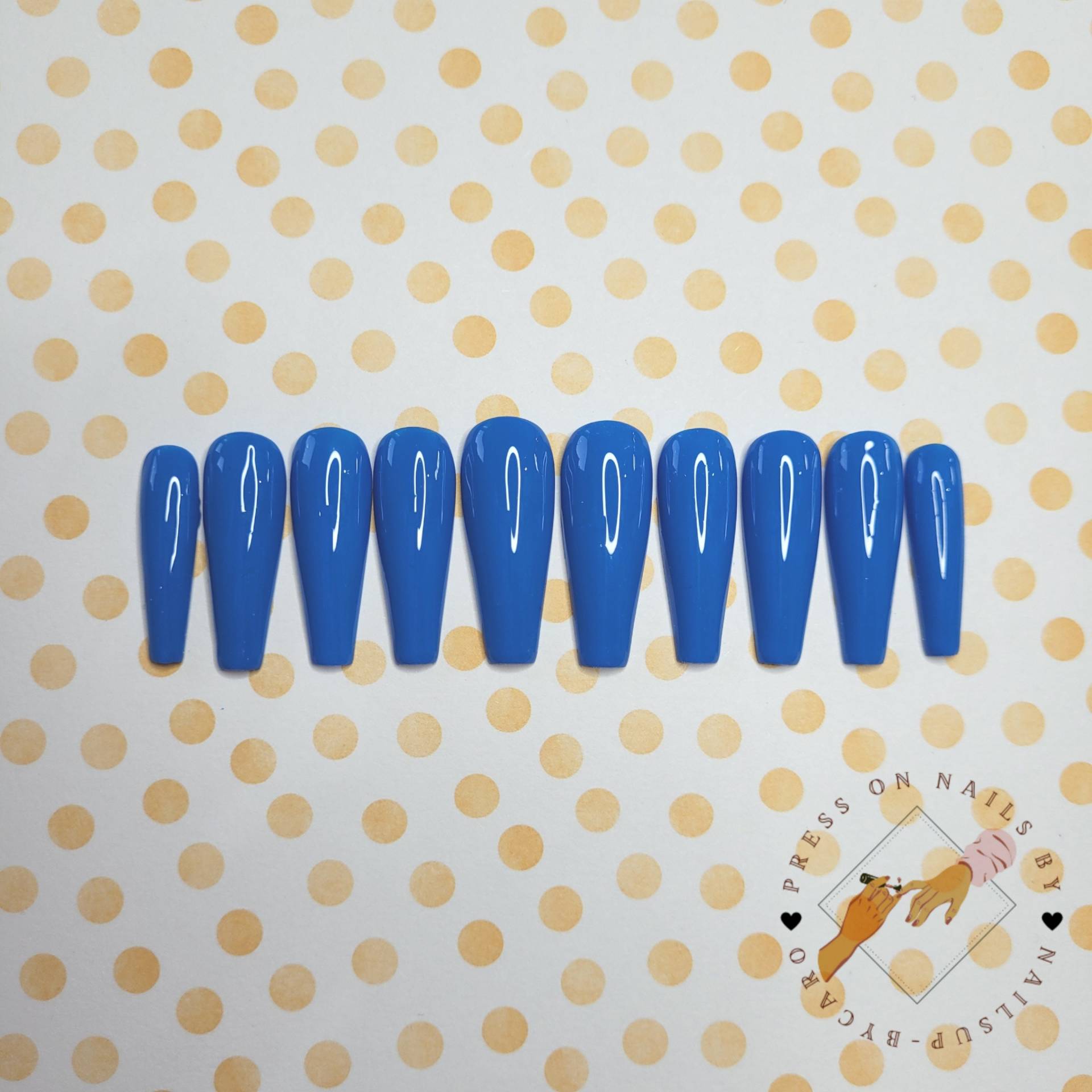 Royal Blue - Press On Nails Long Ballerina Royal Blue - Press On Nails Long Ballerina von pressonsbycaro