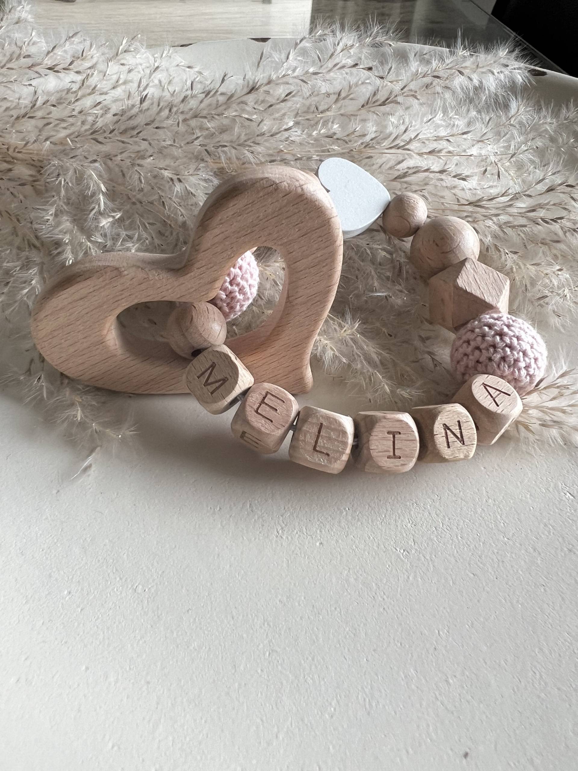Greifring Personalisiert Mit Name | Handgemacht Greifring Personalisiert Mit Name | Handgemacht von prettylittleJeMa